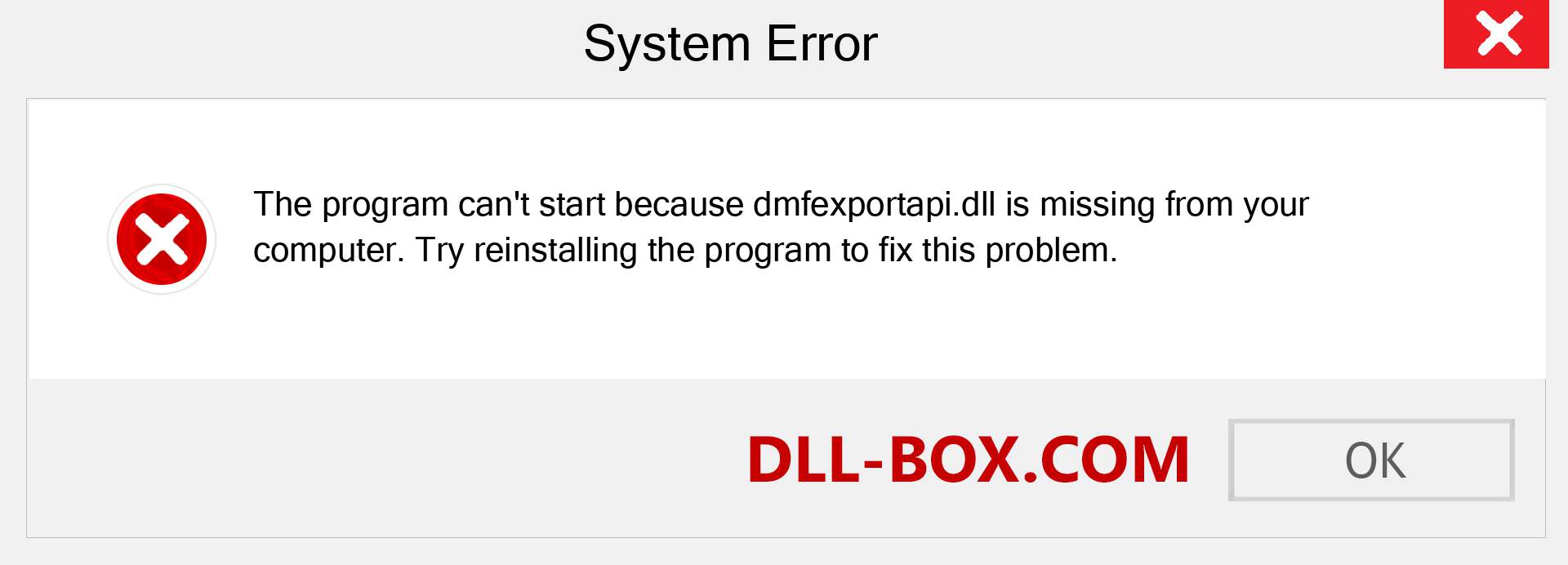  dmfexportapi.dll file is missing?. Download for Windows 7, 8, 10 - Fix  dmfexportapi dll Missing Error on Windows, photos, images